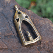 MEDIEVAL LANTERN - LIGHT FOR THE SOUL, BRONZE PENDANT - PENDANTS, NECKLACES