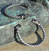 FENRIR, VIKING WOLF BRACELET - PEWTER - WIKINGERAMULETTE