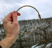 HUGINN AND MUNINN, VIKING TORC, BRASS - FORGED JEWELRY, TORCS, BRACELETS