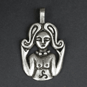 CELTIC GODDESS, ZINC PENDANT, ANTIQUE SILVER - ALL PENDANTS, OUR PRODUCTION