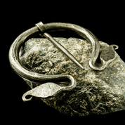 SCHMIEDE FIBULA - BLATT, BROSCHE PENANNULAR - KOSTÜM SCHNALLEN, SCHMUCK GESCHMIEDET