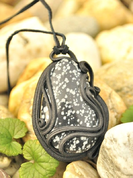 OBSIDIAN PENDANT - LARGE STONE - FANTASY JEWELS