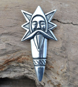 PERUN, SLAVIC THUNDER GOD, PENDANT, SILVER 925 - PENDANTS