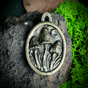 NIGHT MAGIC - MUSHROOMS :), PENDANT, ZINC, OLD BRASS - ALL PENDANTS, OUR PRODUCTION