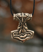 TÓR, THORS HAMMER, BRONZE - ANHÄNGER, HALSKETTEN