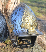 PERSEUS, LUXURY ETCHED RENAISSANCE HELMET - ANDERE HELME