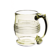 BEER GLASS, GREEN, HISTORICAL REPLICA - HISTORICAL GLASS