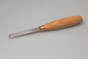 K1/10 – COMPACT STRAIGHT FLAT CHISEL SINGLE BEVEL. SWEEP №1 - FORGED CARVING CHISELS