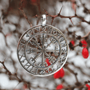 VEGVISIR, ISLÄNDISCHE RUNE, ANHÄNGER, SILBER - ANHÄNGER - SCHMUCK, SILBER