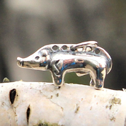 CELTIC BOAR, TABOR, BOHEMIA, PENDANT, STERLING SILVER - PENDANTS