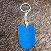 SWEDEN, MEDIEVAL SHIELD, KEY CHAIN, METAL, HANDMADE - KEYCHAINS