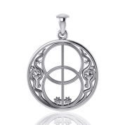 CHALICE WELL, SILVER AMULET, AG 925 - ANHÄNGER - SCHMUCK, SILBER