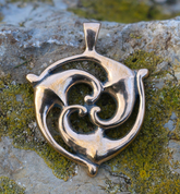 TRISKELION, SOUTHERN GALIA, PENDANT, BRONZE - BRONZE HISTORICAL JEWELS