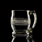 BEER GLASS, GREEN, HISTORICAL REPLICA - HISTORICAL GLASS