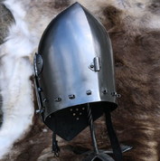 CASQUE MÉDIÉVAL AVEC VISIÈRE, VERSION DE COMBAT 2 MM - CASQUES MÉDIÉVAUX