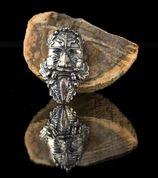 OAK GREEN MAN, STERLING SILVER PENDANT - PENDANTS