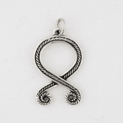 TROLL CROSS, ODAL RUNE, PENDANT, STERLING SILVER - PENDANTS