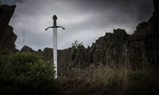 CLAÍOMH SOLAIS - SWORD OF THE LIGHT, IRISH TREFOIL SWORD - MEDIEVAL SWORDS