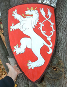 BOHEMIAN LION, COAT OF ARMS, SHIELD - BEMALTE SCHILDE