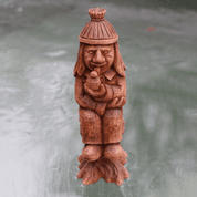 VODNIK - WATER SPIRIT, WOODEN CARVED FIGURINE - WOODEN STATUES, PLAQUES, BOXES