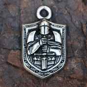 KNIGHT IN ARMOR, AMULET, ZINC - AMULETS AND TALISMANS