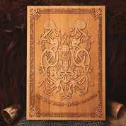 THOR'S HAMMER WALL DECORATION PLAQUETTE - WOODEN STATUES, PLAQUES, BOXES