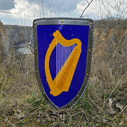 IRLAND, MEDIEVAL SHIELD - METALL, HANDGEFERTIGT - BEMALTE SCHILDE