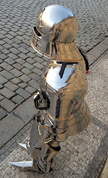 LUXURY POLISHED FULL ARMOUR, DECORATED BY BRASS, FULLY FUNCTIONAL, 1.5 MM - SUITS OF ARMOUR