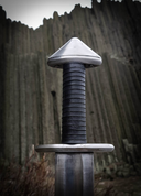 BORG - VIKING SWORD BLACK LEATHER - VIKING AND NORMAN SWORDS