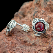 ETAIN, EARRINGS, GARNET, SILVER - EARRINGS WITH GEMSTONES, SILVER