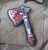 AXE OF DWARF PATCH, FULLCOLOR / JTG 3D RUBBER PATCH - PATCHES UND MARKIERUNG