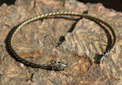 FIANNA, CELTIC DEER, TORQUES, BRASS - FORGED JEWELRY, TORCS, BRACELETS