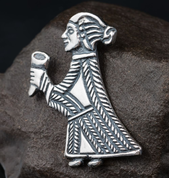 SILBER AMULETT - WALKÜRE ANHÄNGER - ANHÄNGER - SCHMUCK, SILBER