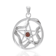 SNAKE PENTACLE PENDANT - ANHÄNGER - SCHMUCK, SILBER