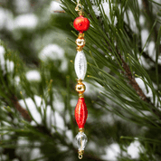 ICICLE, YULE DECORATION FROM BOHEMIA - WEIHNACHTSDEKORATIONEN