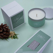 SPRUCE AND FIR TRAVEL CONTAINER, SCENTED CANDLE - SCENTED CANDLES