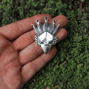 FIREBIRD WITH MOLDAVITE, SILVER PENDANT AG 925 12G - PENDANTS