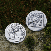 ATHENIAN TETRADRACHM, SILVER COIN, REPLICA - GREEK COINS