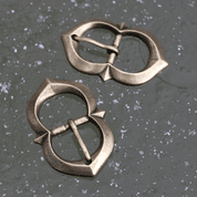 MEDIEVAL BUCKLE ZINC ANT. BRASS 16MM - BELT ACCESSORIES