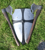 MEDIEVAL AXE WITH A CROSS - AXES, POLEWEAPONS