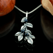 BLUEBERRIES, PENDANT, SILVER - PENDANTS WITH GEMSTONES, SILVER