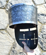 MITTELALTERLICHEN KREUZRITTER HELM, 13. JAHRHUNDERT - GOTISCHE HELME