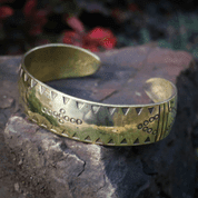 SKULA BRASS BRACELET - VIKING, SLAVIC, CELTIC BRACELETS - BRONZE AND BRASS