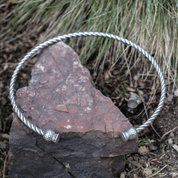 SCOTTISH THISTLE - ALBA, SILVER TORC - TORCS - NECKLACES