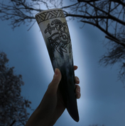 HUGINN AND MUNINN, VENDEL DRINKING HORN - DRINKING HORNS