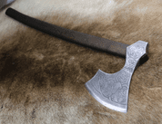 AXE OF PERUN, ETCHED SLAVIC AXE - AXES, POLEWEAPONS