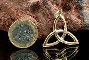 TRIQUETRA, CELTIC PENDANT, BRONZE - PENDANTS, NECKLACES