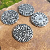 RAVEN PENNY ANLAF GUTHFRITHSSON, NORTHUMBIRA VIKING COIN, REPLICA, ZINC - MEDIEVAL AND RENAISSANCE COINS