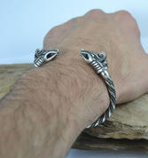 DREKI, WIKINGER STERLING SILBER ARMBAND - ARMBÄNDER