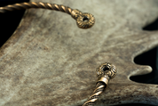 CELTIC CHIEFTAIN TORC, BRONZE TORQUES - TORQUES, HALSKETTEN